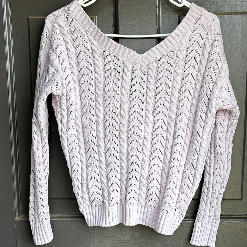 Juniors V-Neck Jessica Simpson knit long Sleeve